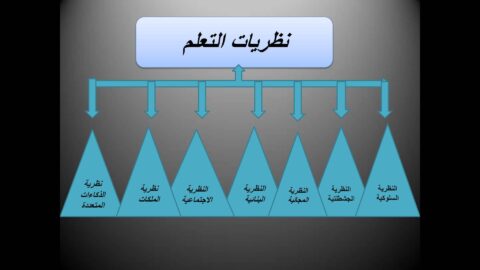 مقارنة بين نظريات التعلم في جدول و تفسير كل منها